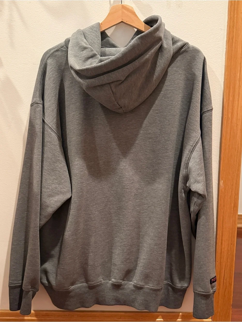 Vintage Gray Notre Dame football hoodie